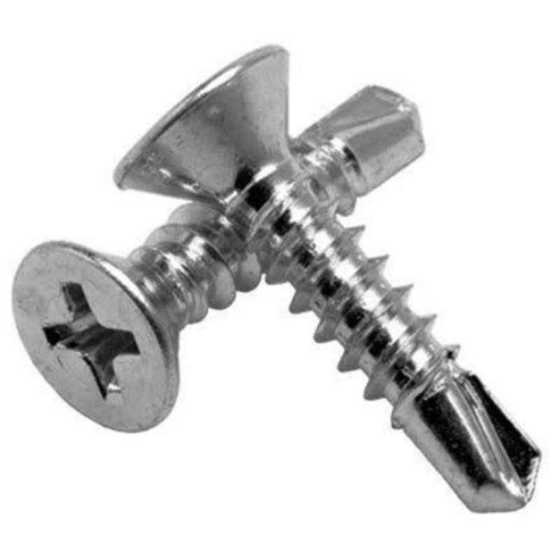 RKGD 25 Pcs 8x75mm Stainless Steel 410 Silver Self Drilling Screw Set