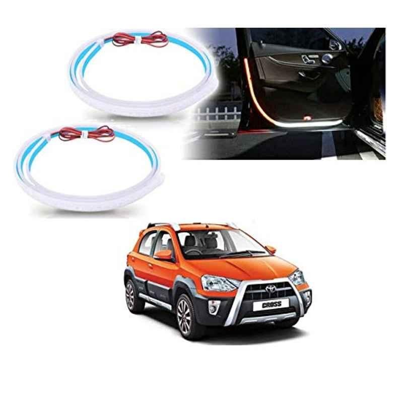 Kozdiko 2 Pcs 120cm Car Door Opening Warning LED Strips Safety Light Set for Toyota Etios Cross
