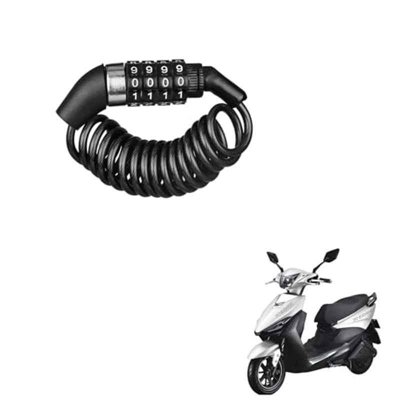 Kozdiko Plastic Black Resettable Password Multi-Use Cable Lock for Indus Yo Edge
