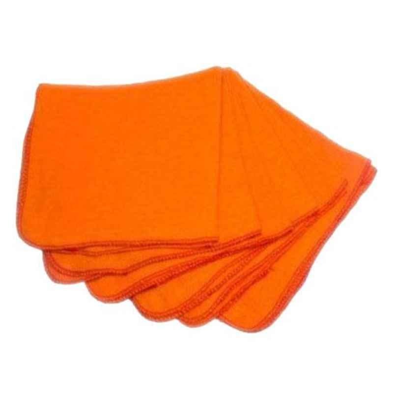 Midox 18x18 Yellow Cotton Dusting Cloth (Pack of 12)
