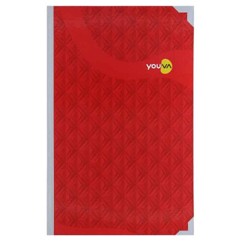 Navneet Youva 8Q 576 Pages Assorted Design Case Bound Single Line Notebook, 23594