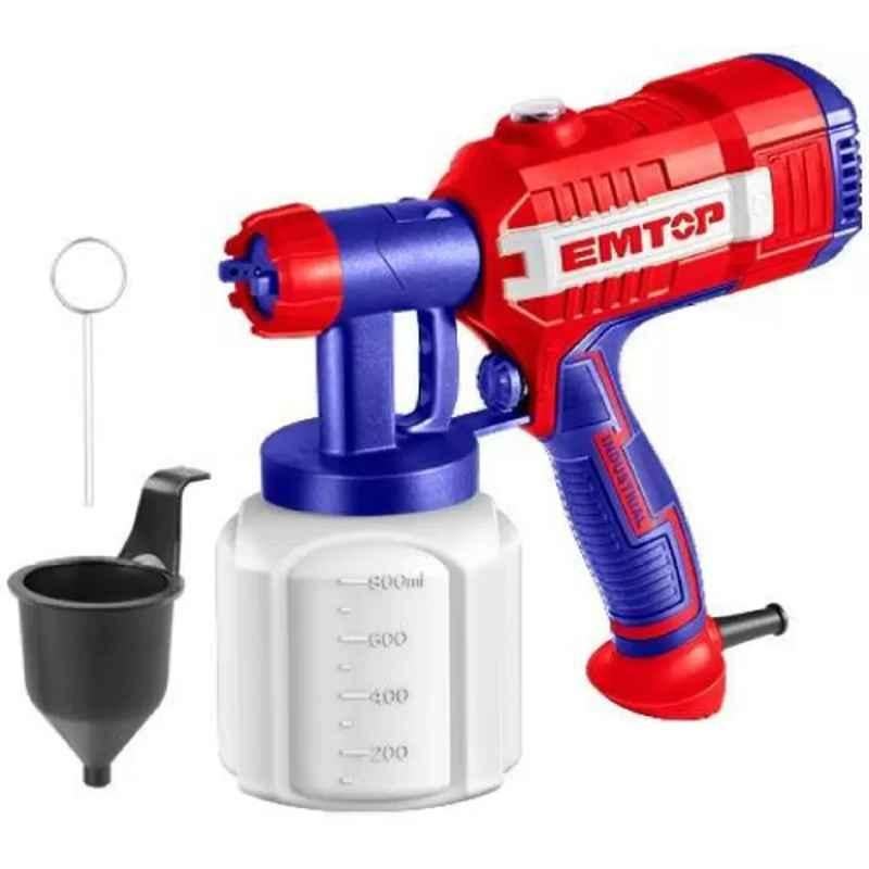 EMTOP 800ml 350W Electric Red & Blue HVLP Spray Gun, ESGN35001