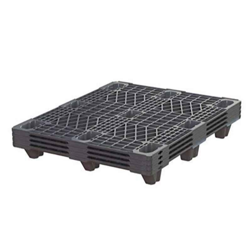 SE 1219x1016x130mm Plastic Black Export Pallet, SEL107