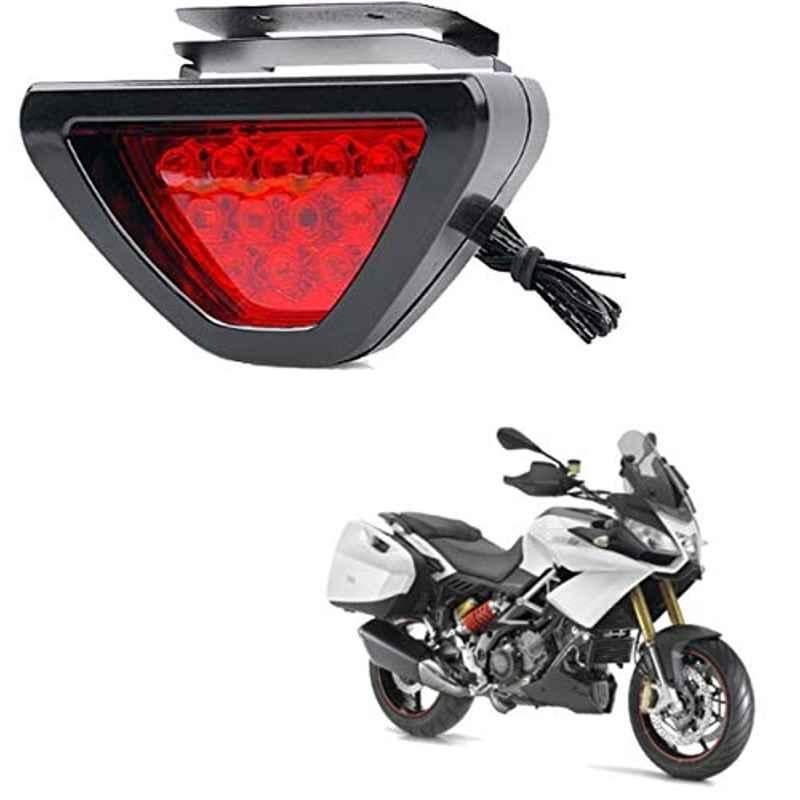 Kozdiko 12 LED Triangle Shape Bike Brake Light with Flash Mode for Aprilia Caponord 1200, koz_94806