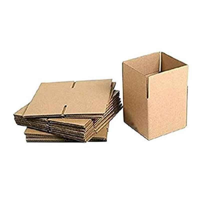 ABS 4.5x4.5x2 inch 3 Ply Paper Brown Square Corrugated Box, ABS010 (Pack of 100)