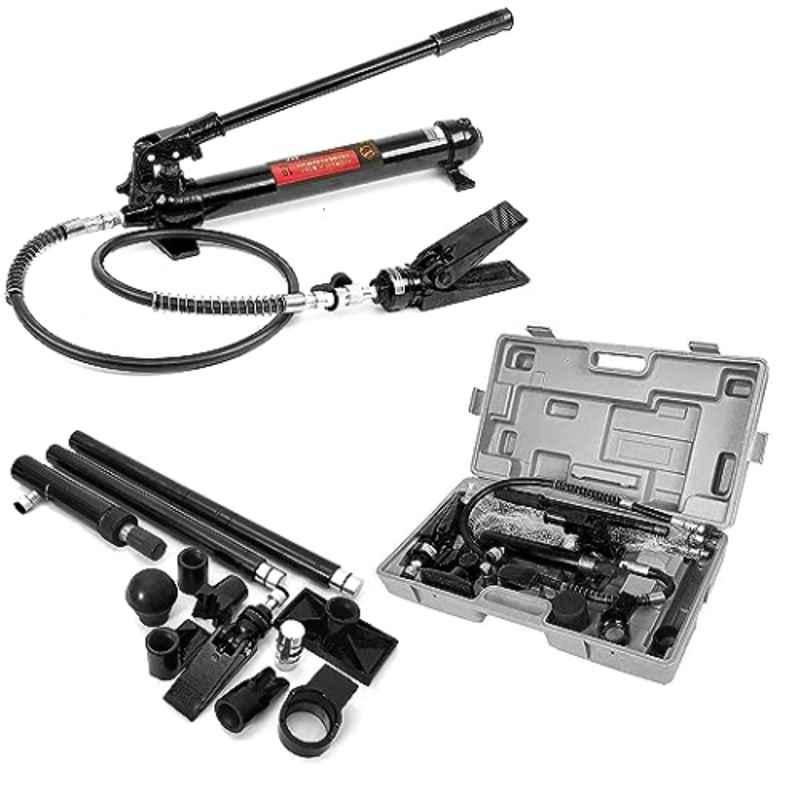 Voltz PJ-10T 10 Ton Hydraulic Portable Power Jack Bodywork Repair Kit with 2m Hose