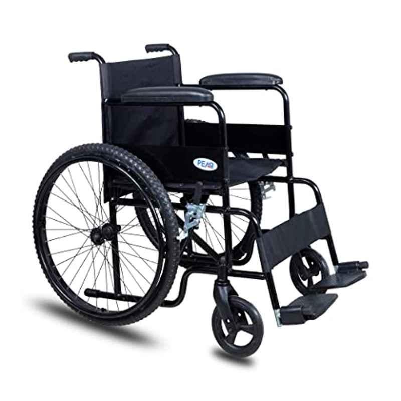 Peaar Ezee Lite 125kg Height Adjustable Self Propelled Manual Wheelchair with 24 inch Rear Spoke Wheel, MM809S
