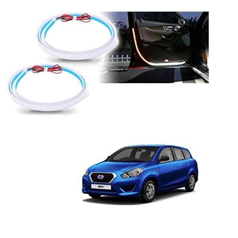 Kozdiko 2 Pcs 120cm Car Door Opening Warning LED Strips Safety Light Set for Datsun Go Plus