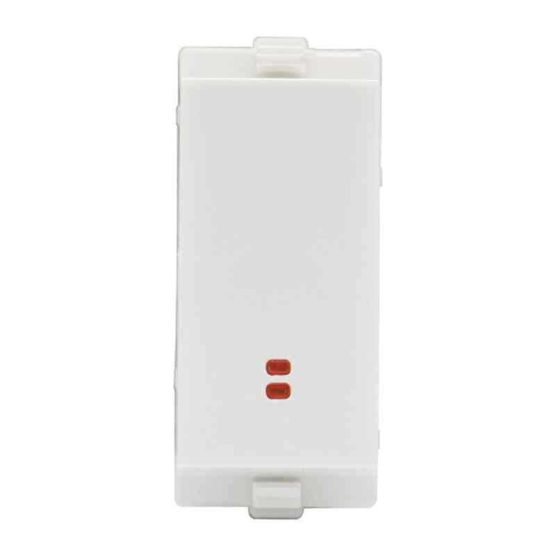 L&T enGem 6A 1 Way 1M Switch with Indicator, CB93301SW06 (Pack of 20)