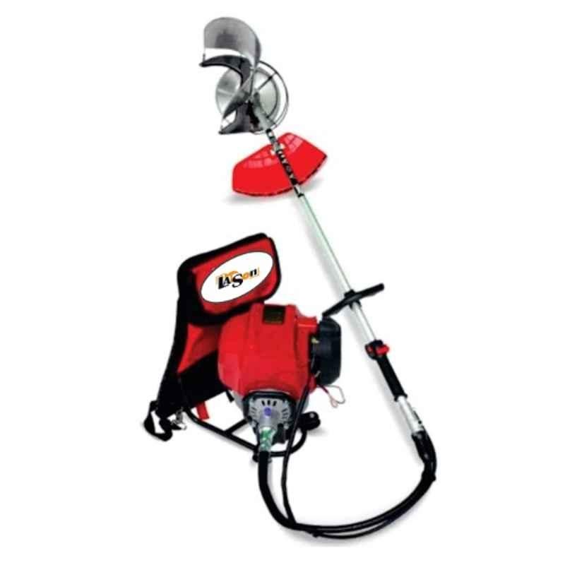 Latson BX-50B 2.1HP 4 Stroke 50cc Engine Operated Back Pack Brush Cutter with Nylon Rope Trimmer, MTAK-EN-BR-4215