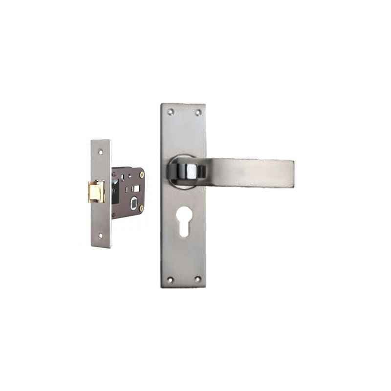 Plaza Bravo Stainless Steel Finish Handle with 200mm Baby Latch Keyless Lock