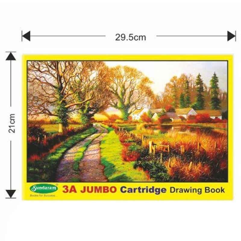 Sundaram 36 Pages A/3 Drawing Book D-4 (Pack of 12)
