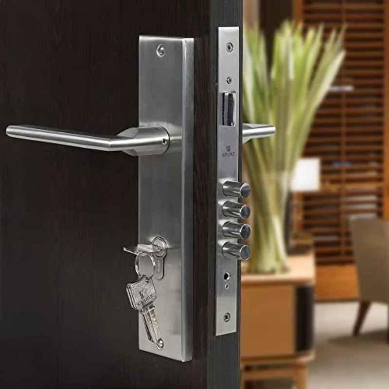Voltizi Luna 10 inch Stainless Steel 304 CY Plate Mortise Door Lock Handle Set