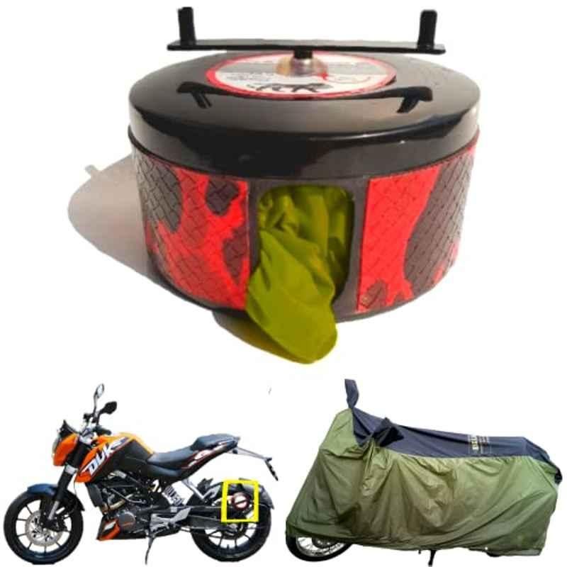 Bike Blazer Green Nylon Taffeta Universal Size Semi-Automatic Bike Body Cover for KTM 125 Duke, 2021 RC 125, 2021 RC 200 & 790 Duke
