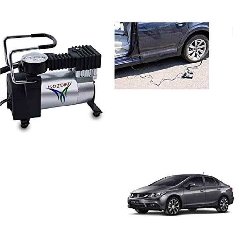 Kozdiko 12V DC Heavy Duty Metal Tyre Inflator for Honda Civic, Tyre_Inflator_D163