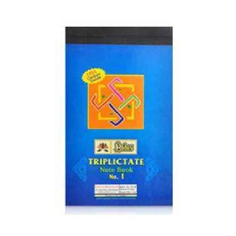 Lotus Triplicate Note Book Fine Paper With Free Carbon Inside 1/6