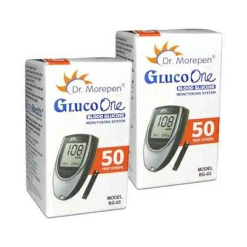 Dr. Morepen Gluco One 100 Strips, BG 03