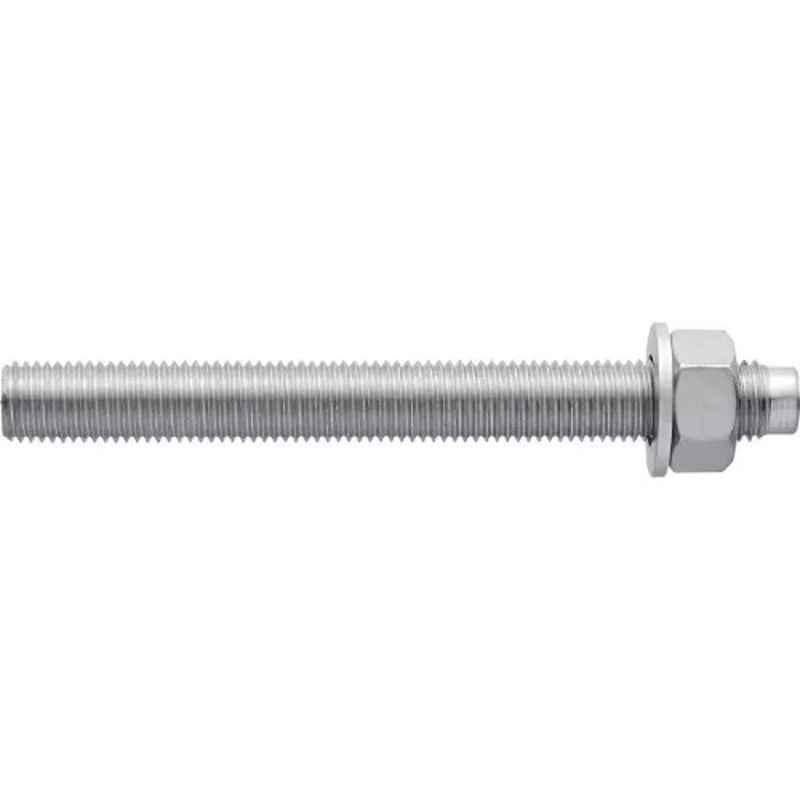 Hilti M12 Zinc Plated Steel Anchor Rod, Length: 255 mm, 3485285