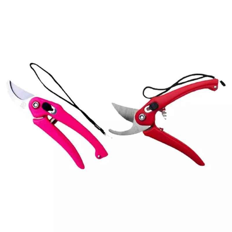 Sky Blue 0.98 inch Iron Bypass Pruner, SBPRUNERMDX0222 (Pack of 2)