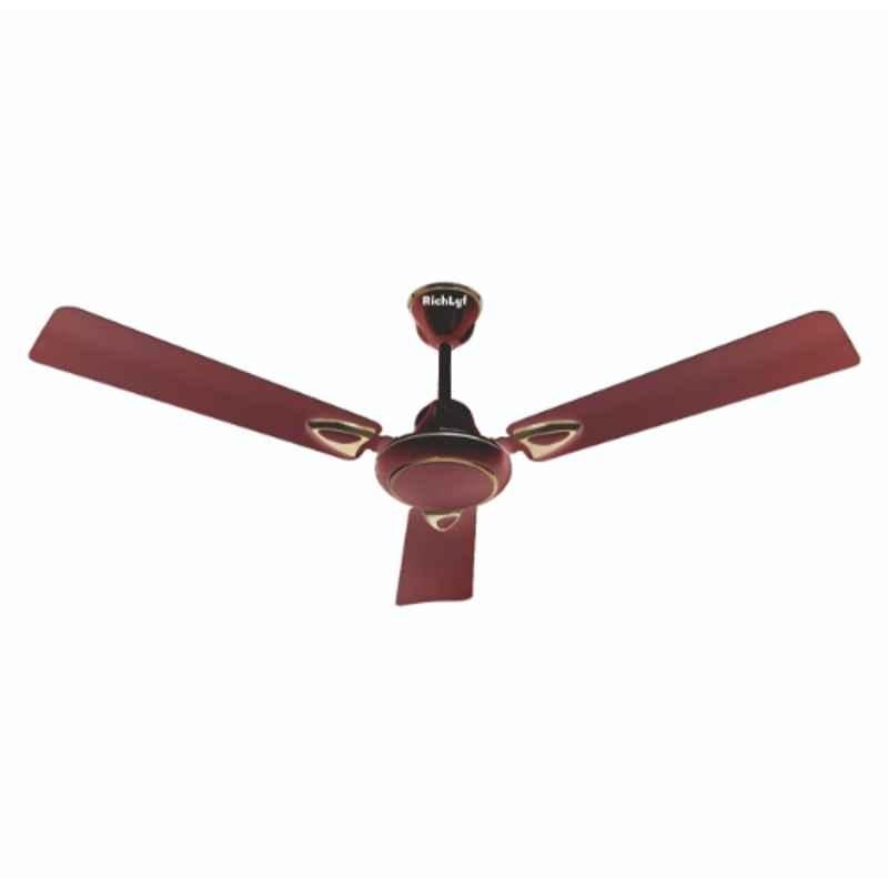 RichLyf R4 50W 5 Star Brige Brown Ceiling Fan, Sweep: 1200 mm