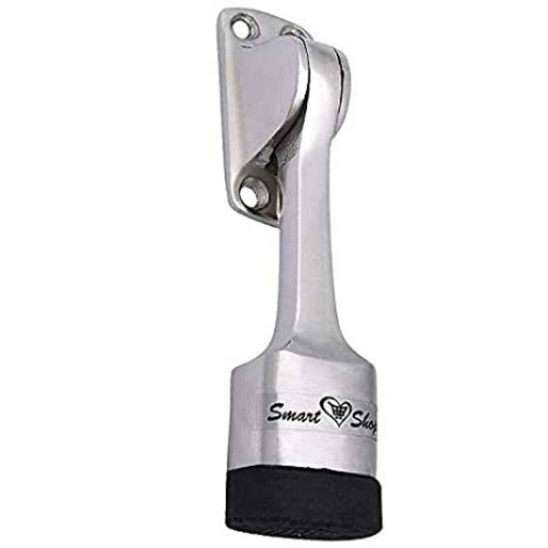Smart Shophar 6 inch Aluminium Silver Vanilla Door Stopper, SHA30ST-VANI-SL06-P1 (Pack of 5)