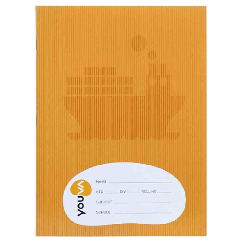 Navneet Youva Jumbo Size 124 Pages Assorted Design Brown Soft Bound Small Square Notebook, 23379 (Pack of 12)