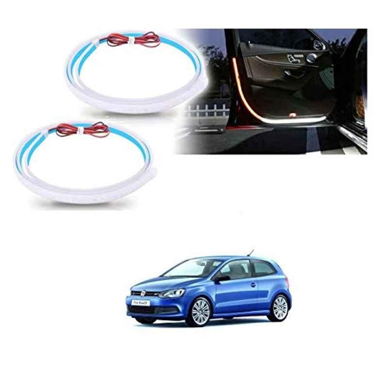 Kozdiko 2 Pcs 120cm Car Door Opening Warning LED Strips Safety Light Set for Volkswagen Polo GT