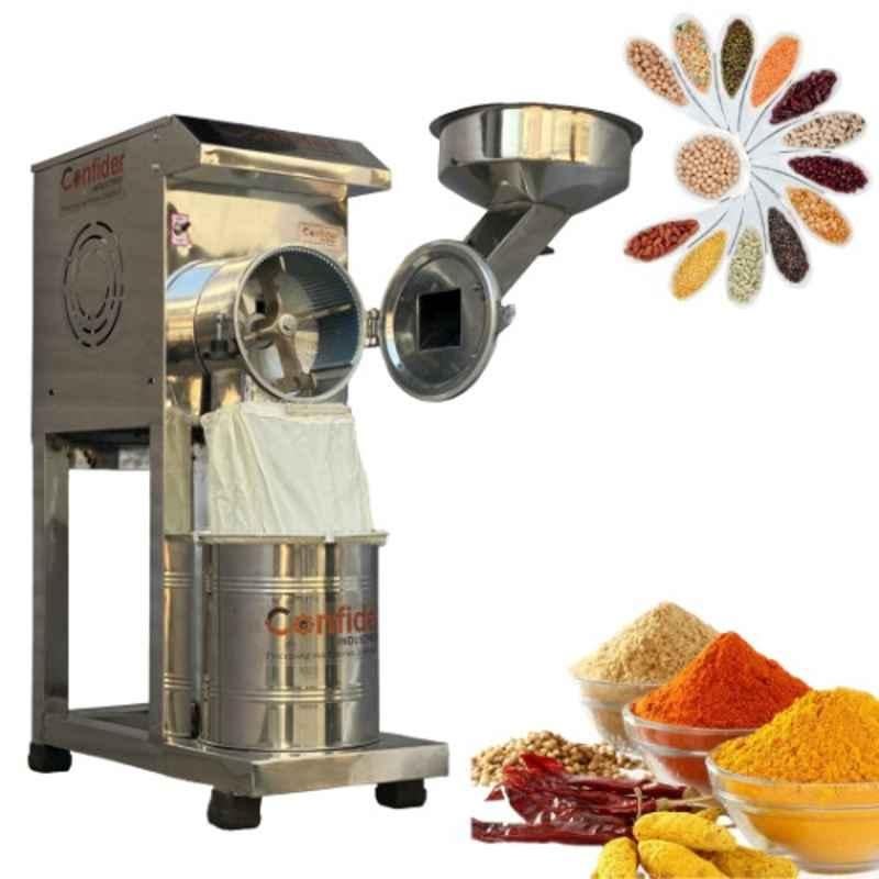 Confider 1HP Stainless Steel 2 in 1 Single Phase Pulverizer, SS211RA