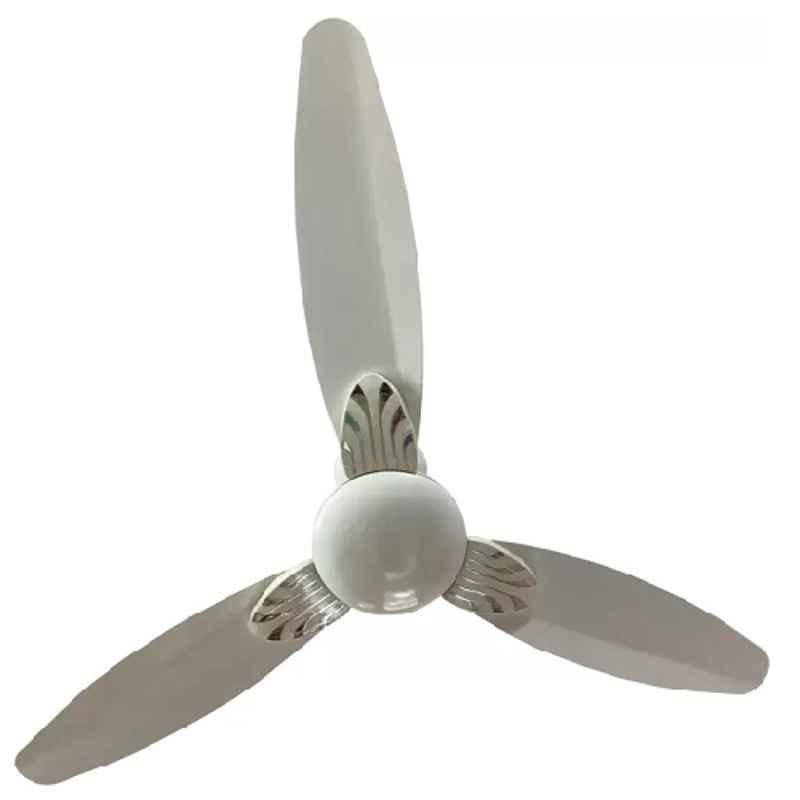 Vertex Wave 55W Ivory Ceiling Fan, VTX-WAVE-IVRY10020, Sweep: 1200 mm