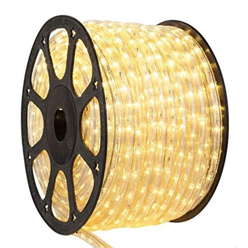 RSCT 100W 20m Plastic Warm White LED Decorative Ceiling Rope Light with Adapter, SMD3014