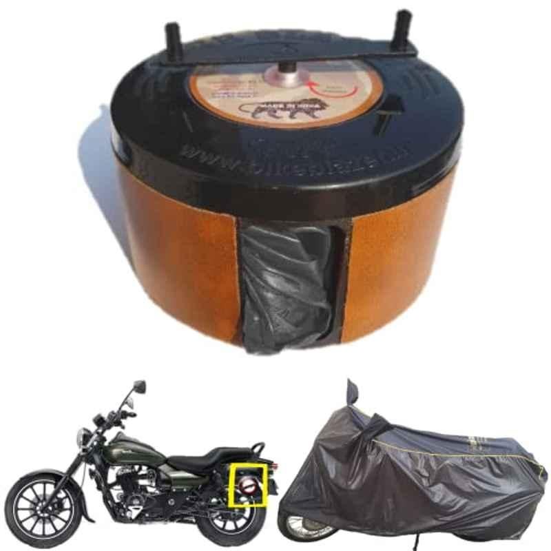 Bike Blazer Gun Metal Black Nylon Taffeta Universal Size Semi-Automatic Bike Body Cover for Bajaj Pulsar 150/180, Pulsar NS125 & Pulsar NS160