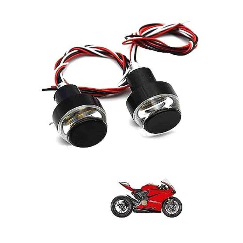 Kozdiko 2 Pcs Dual Colour Motorcycle LED Indicator Turn Signal Handle Bar Light Set for Ducati 1299 Panigale