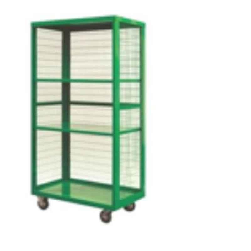 Suwas 700kg 1000x500x1500mm Steel Material Handling Cage Box Trolley, SU-MHCT-006