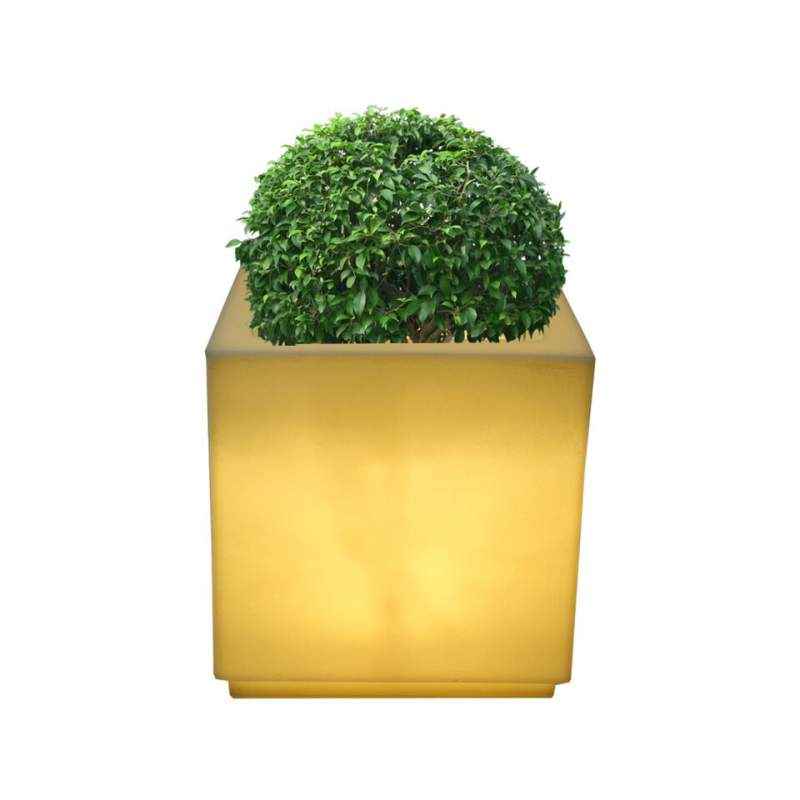 Yuccabe Italia LED Cube 16 Inch Planter