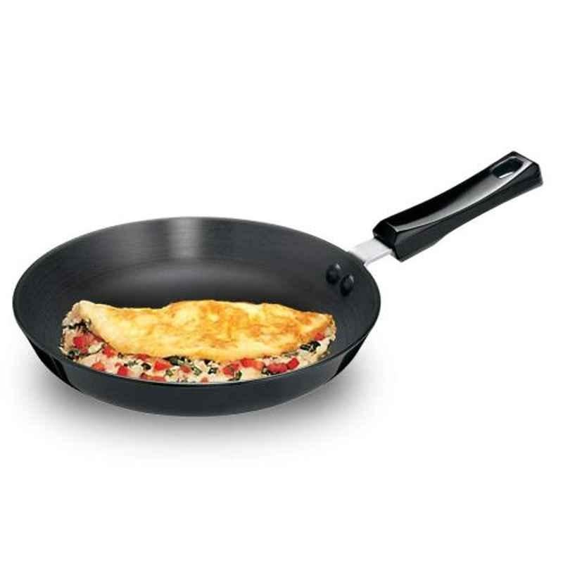 Hawkins Futura 25cm Aluminium Black Hard Anodised Frying Pan without Lid, HK-KW-L10