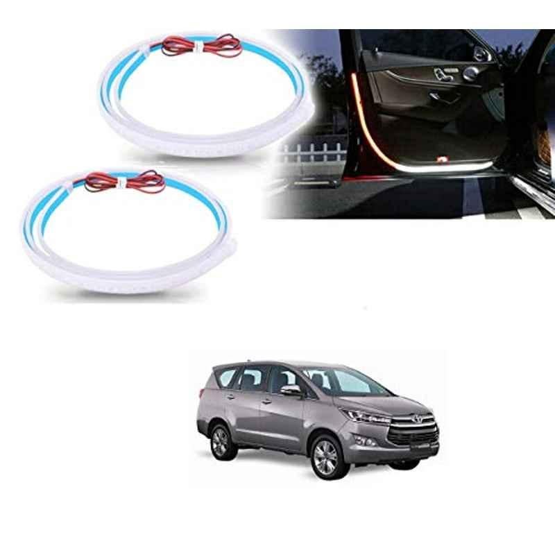 Kozdiko 2 Pcs 120cm Car Door Opening Warning LED Strips Safety Light Set for Toyota Innova Crysta