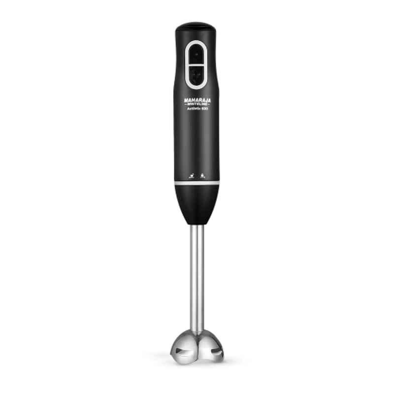 Maharaja Whiteline Actimix 600W Black & Grey Stainless Steel Blades Hand Blander, HB-138