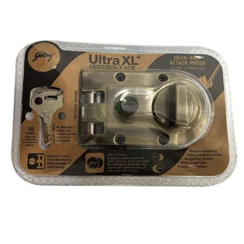 Godrej Vertibolt Ultra XL+ 1CK Antique Brass Lock, 4290