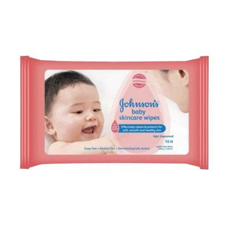 Johnson & Johnson 10 Pcs Small Baby Skincare Wipes