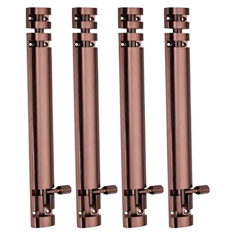 Screwtight Xylo 8 inch Aluminium Rose Gold Finish Tower Bolt, XYLO-RG-8IN-4 (Pack of 4)