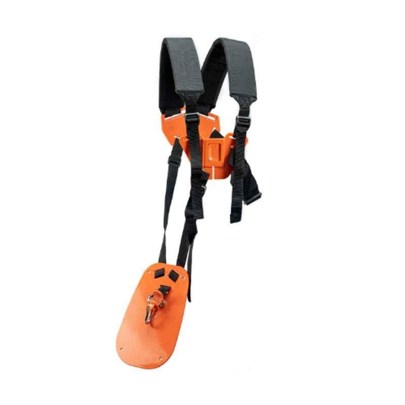 Virat DSBO2 Plastic & Nylon Orange Brush Cutter Double Shoulder Belt with Adjustable Strap