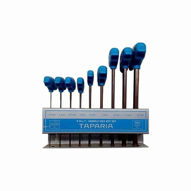 Taparia 9 Pcs T-Handle Allen Keys Set, TAKM 9