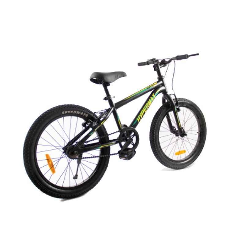 Caya Hypermax 20 Jet Matt Black Handle Kids Cycle, Tyre Size: 20 inch
