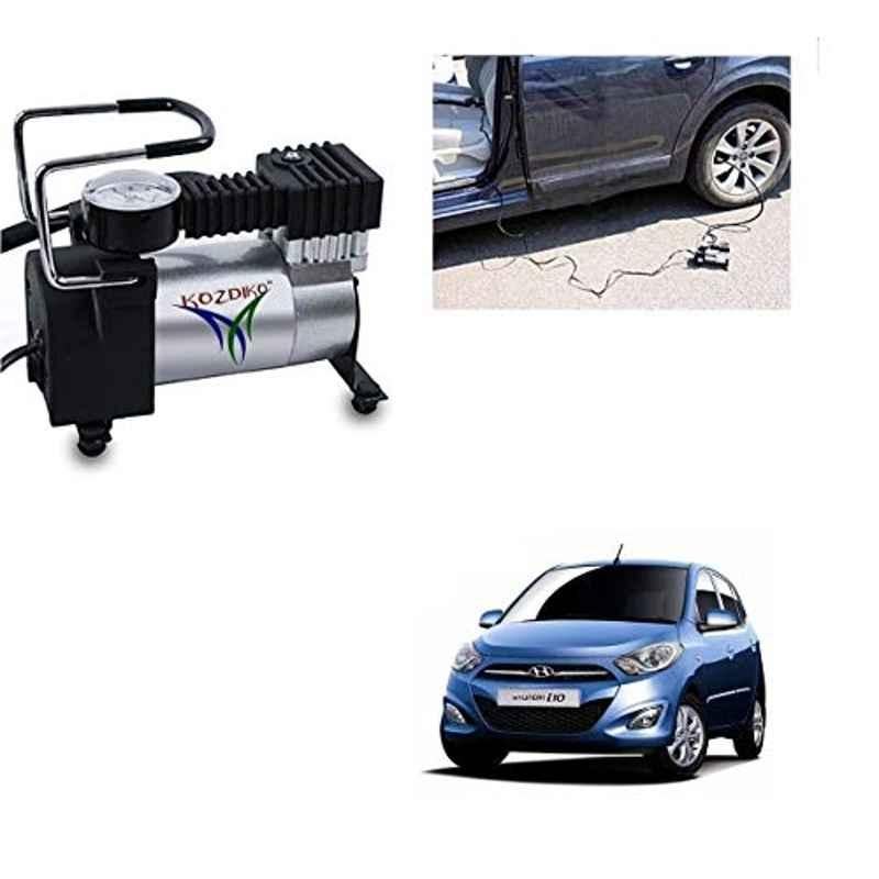 Kozdiko 12V DC Heavy Duty Metal Tyre Inflator for Hyundai i10, Tyre_Inflator_D149