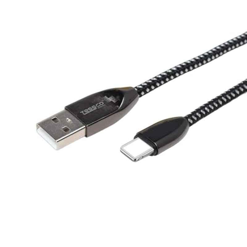 Tessco 1m Black USB Metal Cable for iPhone, GU-333