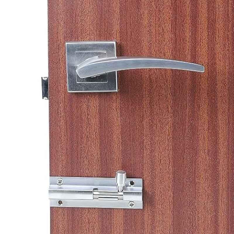 Homexpert Lobos Stainless Steel Silver Heavy Duty Mortise Door Lock Set with Bolt Latch & Pull Handle