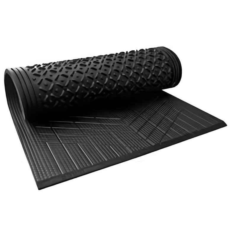 Singhal 8x5ft Rubber Black Waterproof  BPA Free Animal Feeding Mat