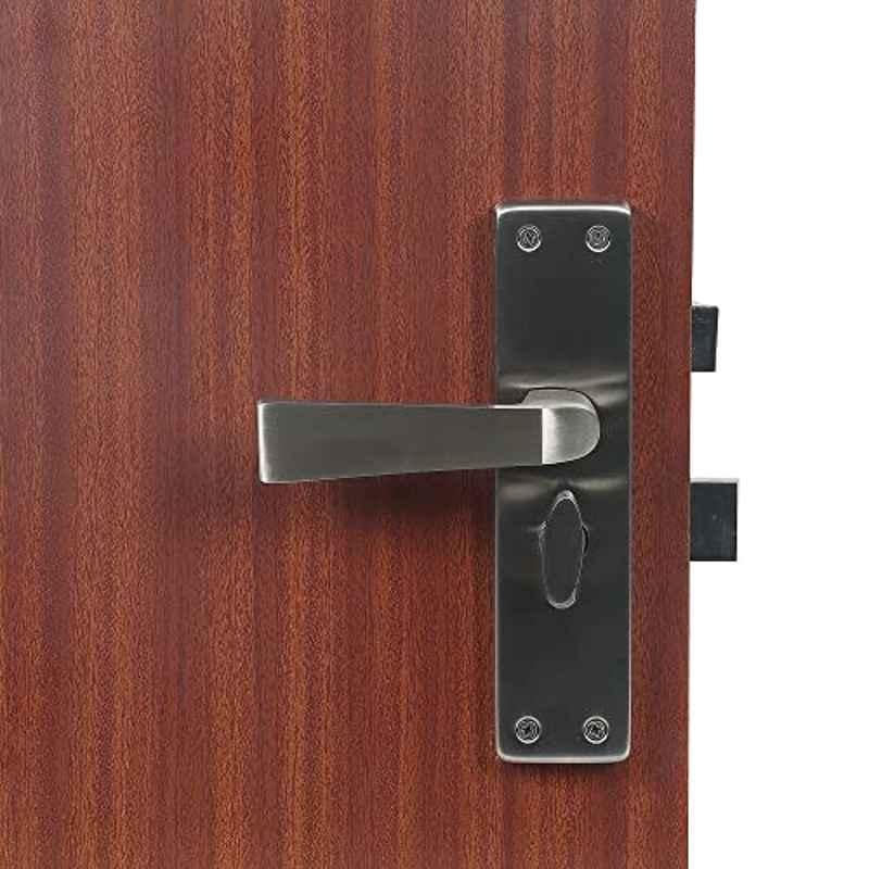 Voltizi â€ŽZinc Matt Satin Finish Heavy Duty Round Plate Mortise Door Lock, CRZ