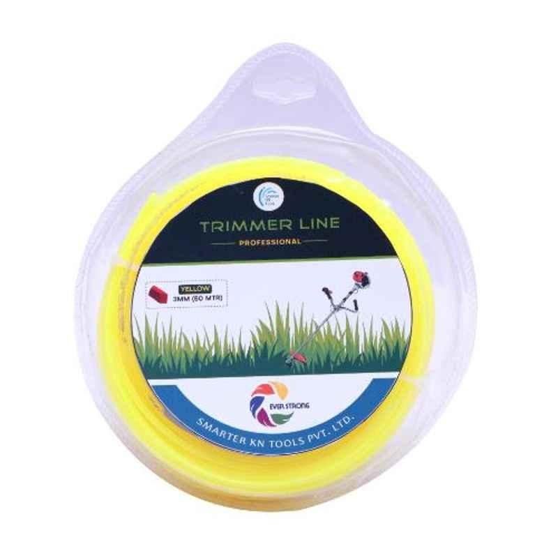 Ever Strong 3mmx50m Nylon Yellow Trimmer Line for Brush Cutter, SKNTRMLN350