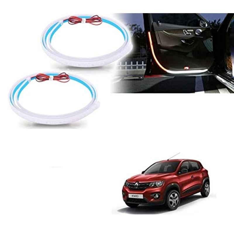 Kozdiko 2 Pcs 120cm Car Door Opening Warning LED Strips Safety Light Set for Renault Kwid